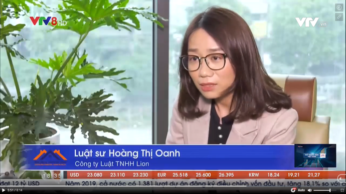 Th.sĩ & LS Hoàng Oanh - GĐ Công ty thực hiện tư vấn sự việc cư dân chung cư phản đối chủ đầu tư | VTV8 - Đài truyền hình Việt Nam